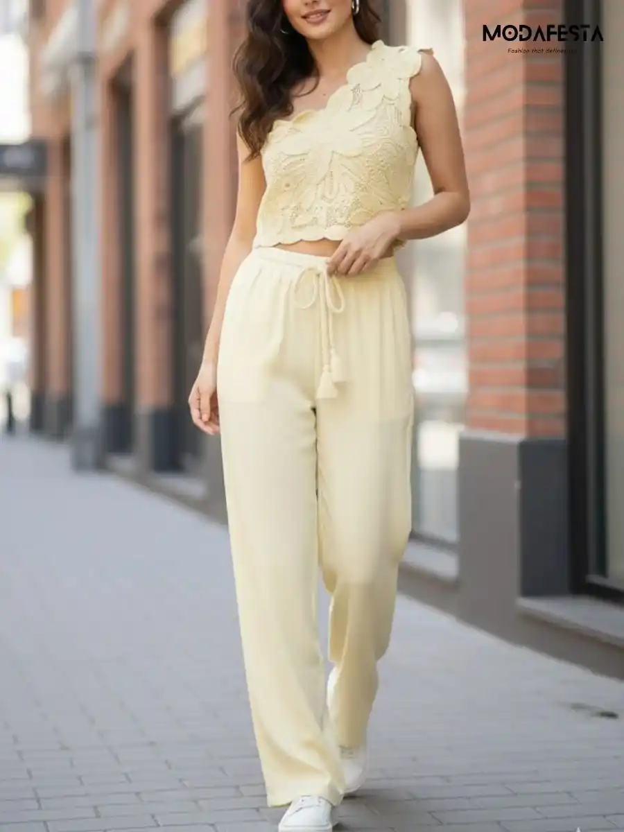 ModaFesta -classy-one-shoulder-style-coord-set-yellow