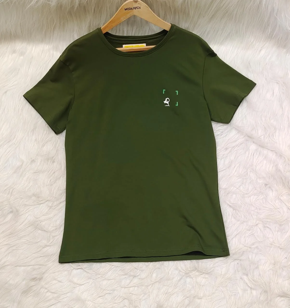 ModaFesta -t-shirt-with-shorts-set-olive-green