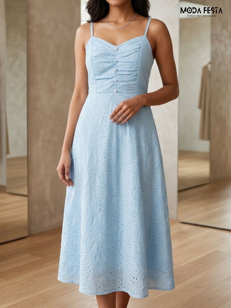 CHIKAN SPAGHETTI DRESS