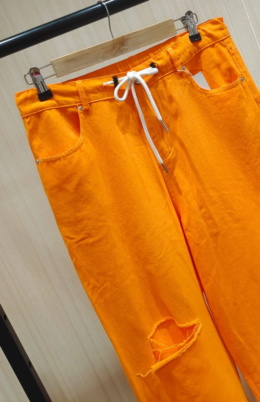 ModaFesta -orange-ripped-denim