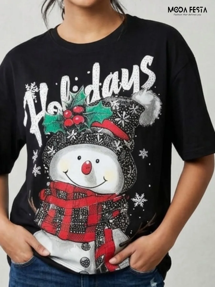 Snowman Graphic Tee
