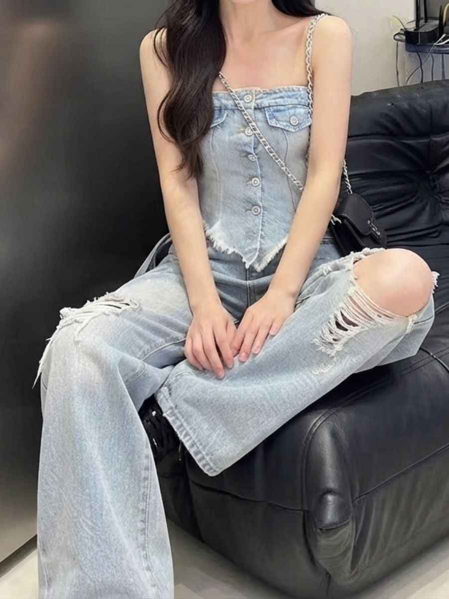 ModaFesta -tube-style-denim-co-ord-Set