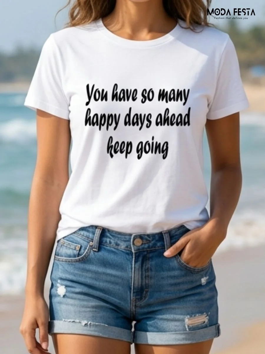 ModaFesta -happy-days-inspirational-shirt