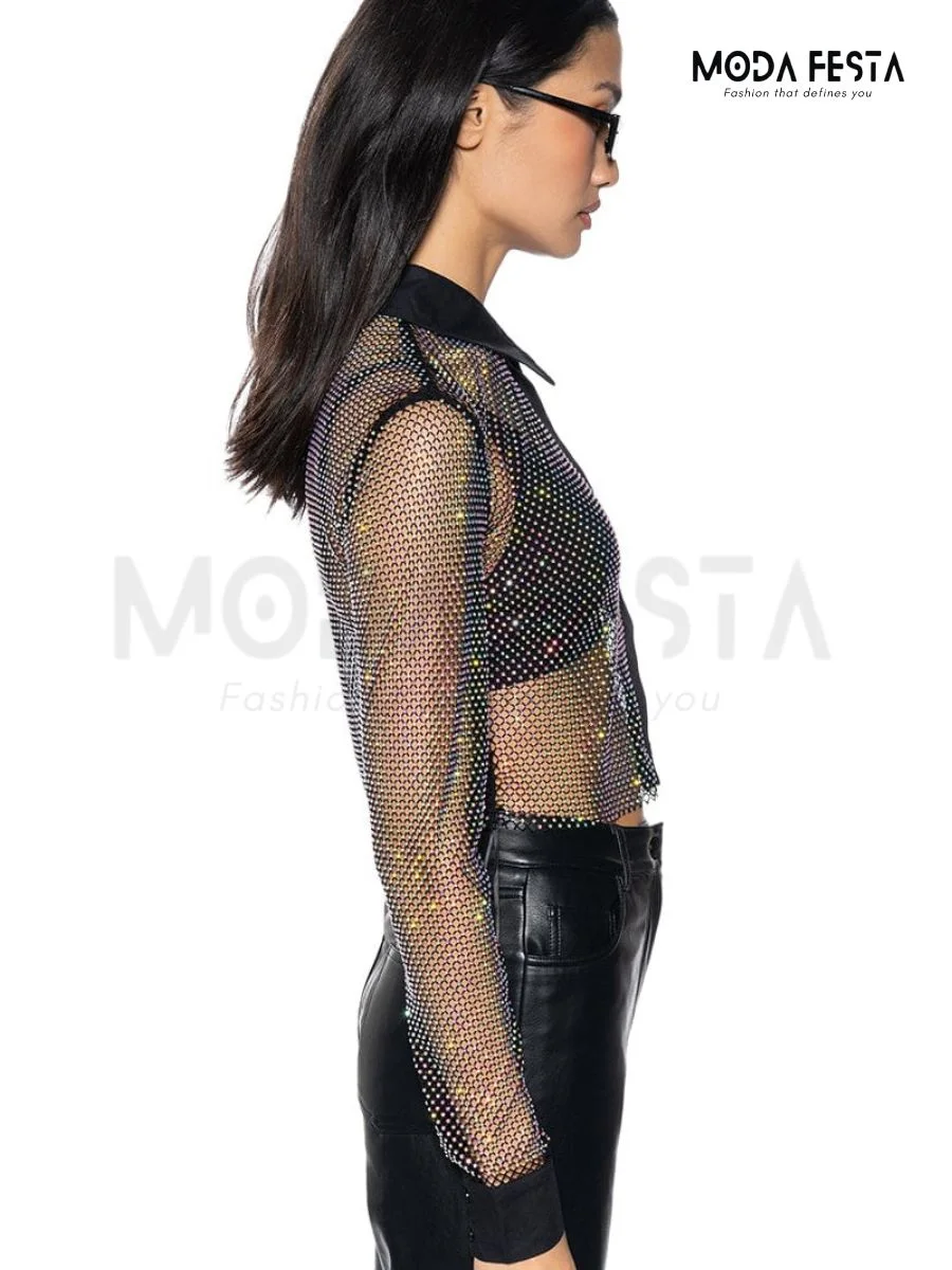 ModaFesta -rhinestone-button-tops-black