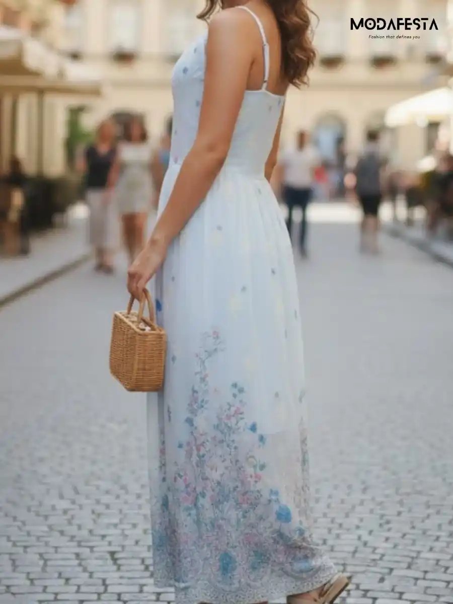 ModaFesta -elegant-floral-print-spegehti-dress-sky-blue