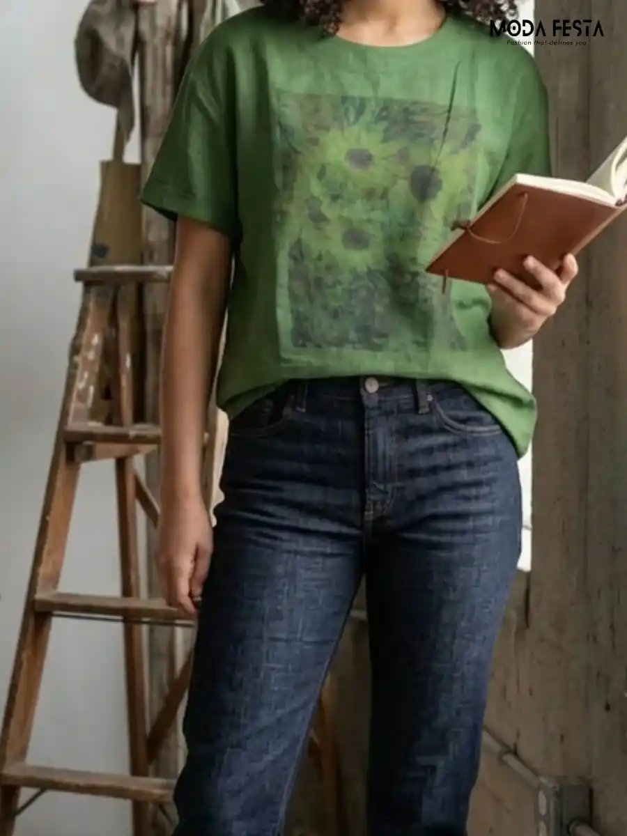 Van Gogh Sunflowers Graphic T-Shirt