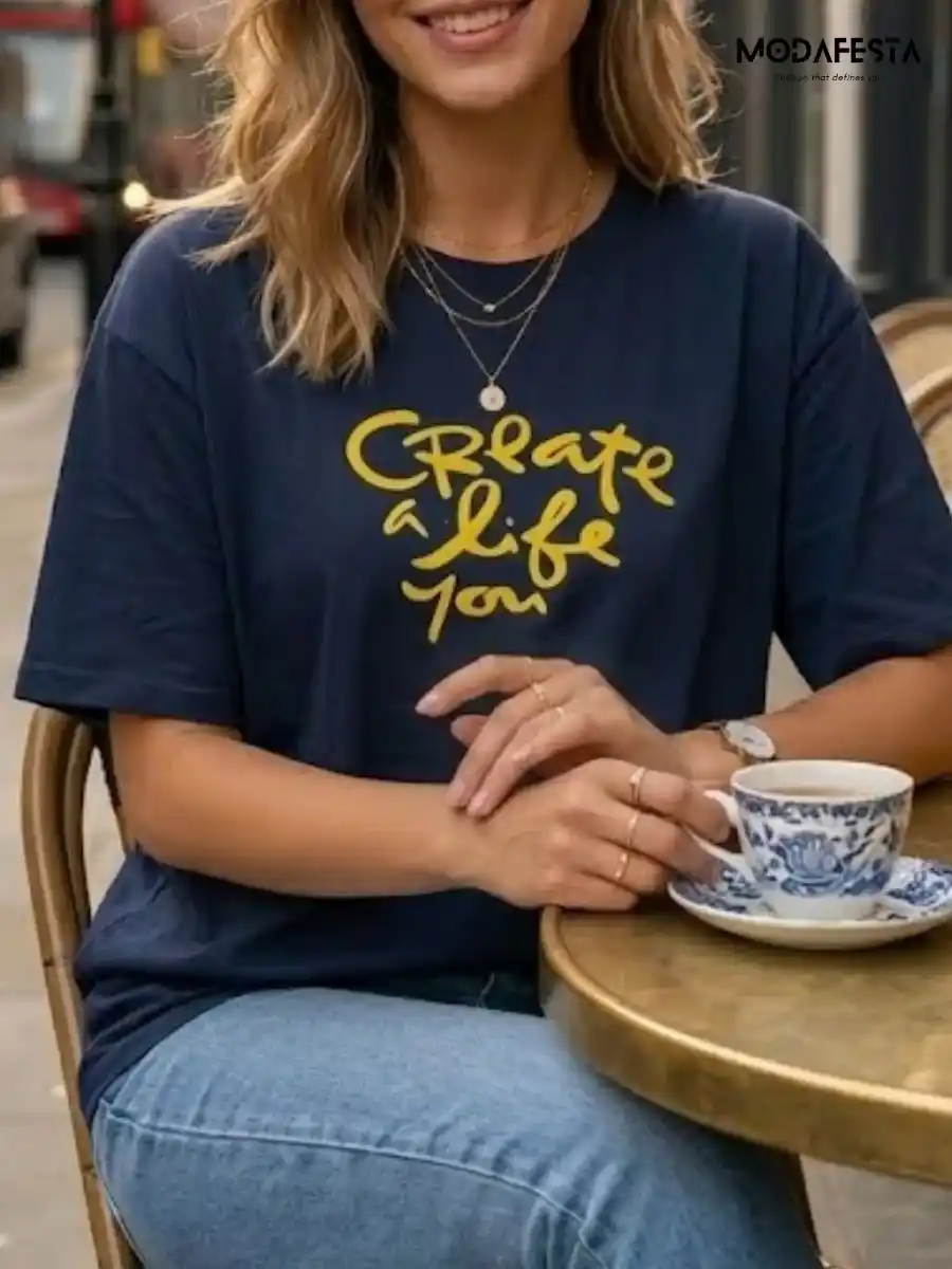 ModaFesta -elegant-classy-oversized-t-shirt-1-navy-blue