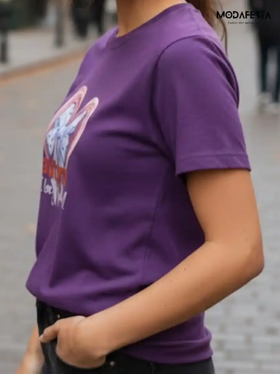 ModaFesta -autumn-heart-bow-print-t-shirt-purle