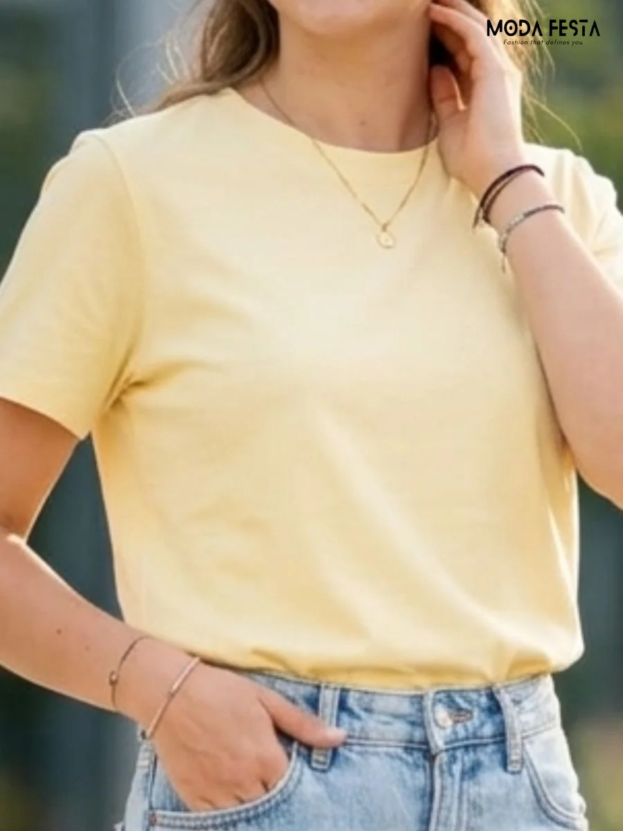 Classic Pastel Yellow Tee