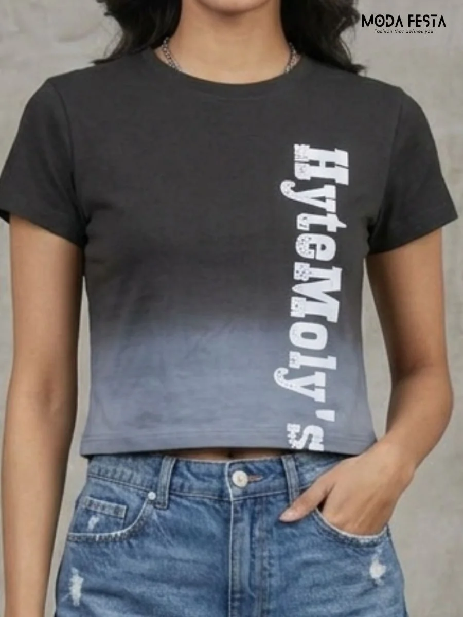 ModaFesta -hytemoly-graphic-crop-top