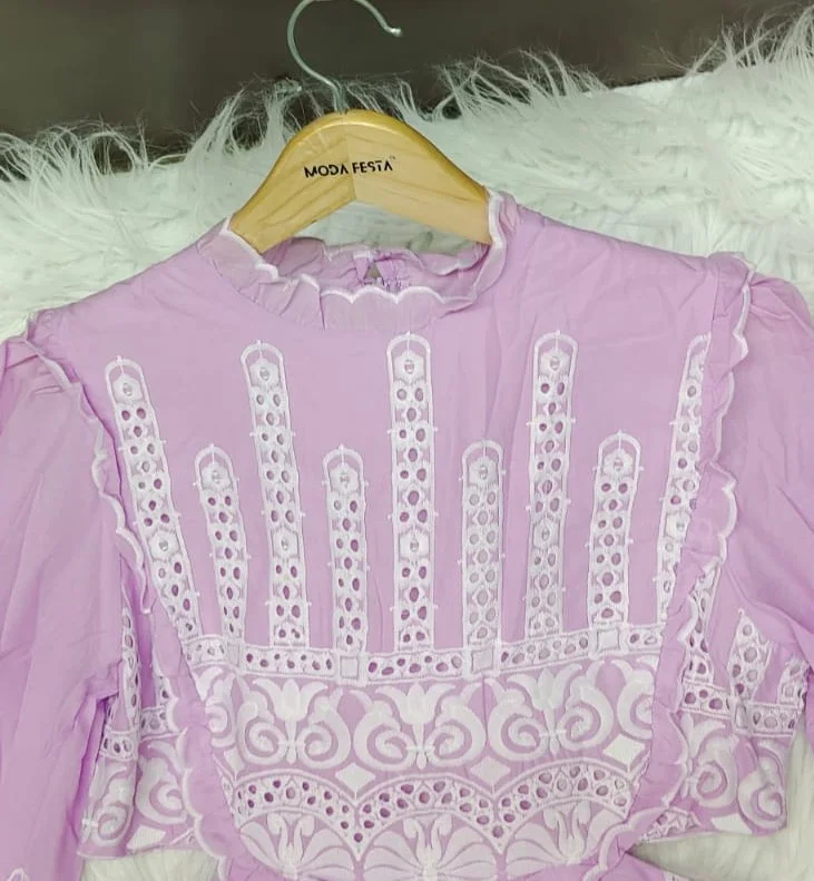 ModaFesta -embroidery-casual-party-dress