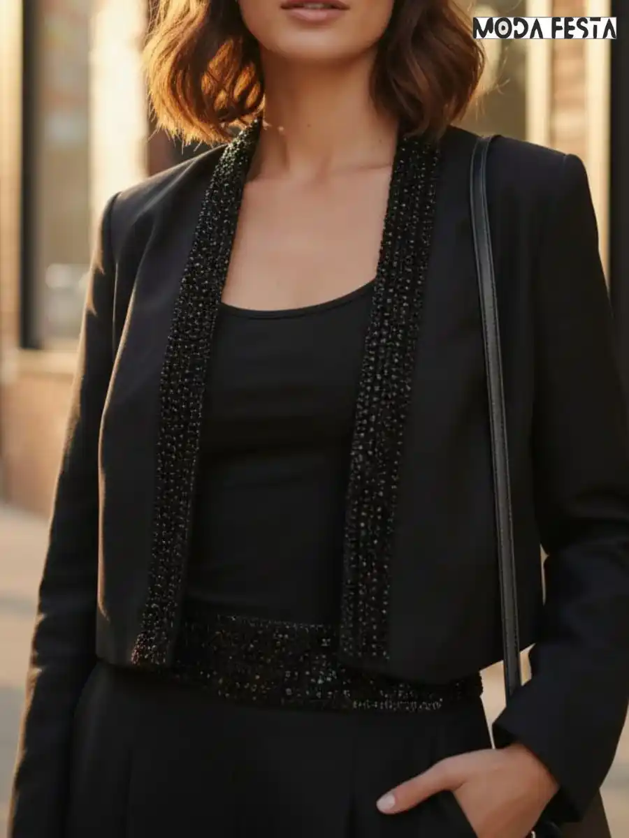 ModaFesta -elegant-sequin-blazer-party-coord-set-black