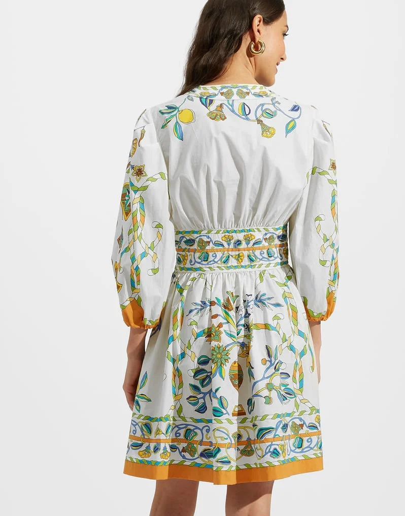 ModaFesta -v-neck-swing-party-dress