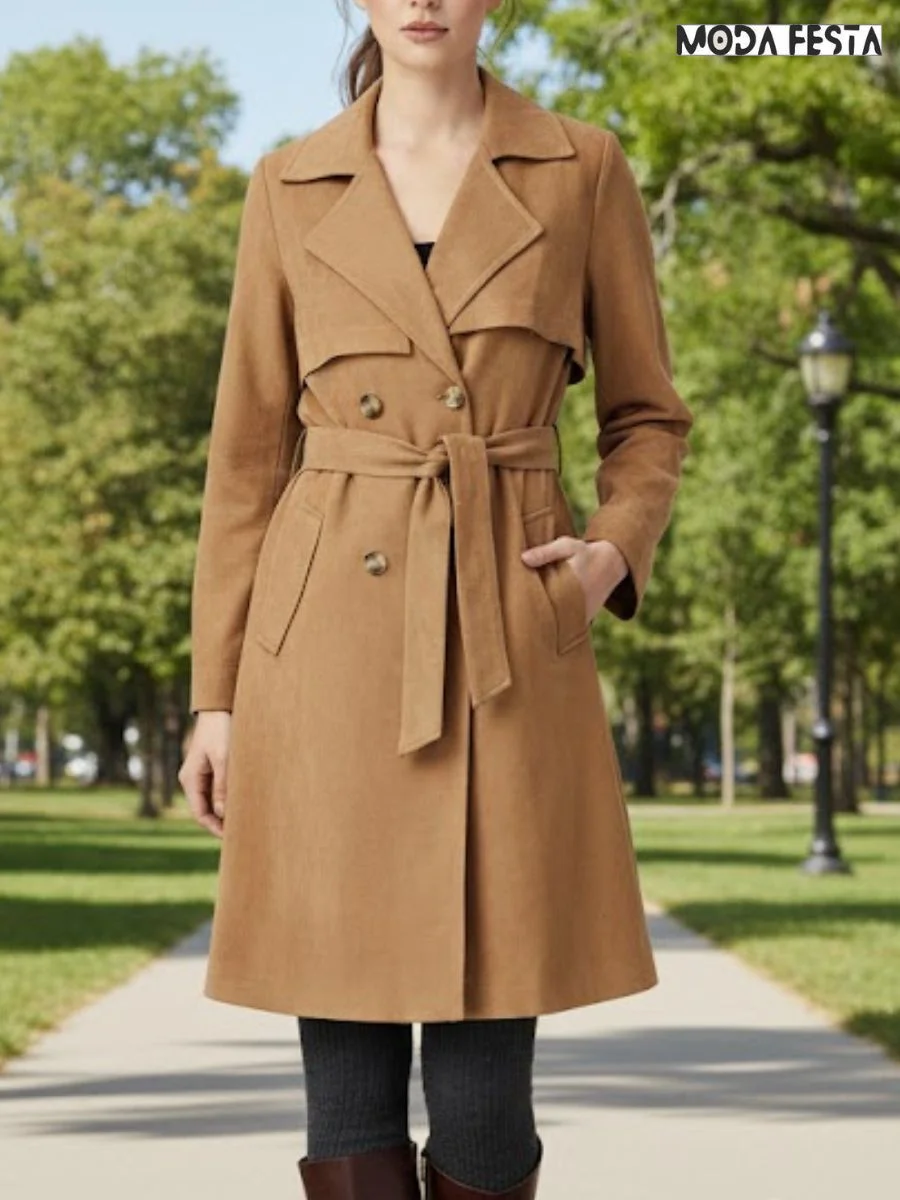 ModaFesta -elegant-style-tunic-jacket-brown