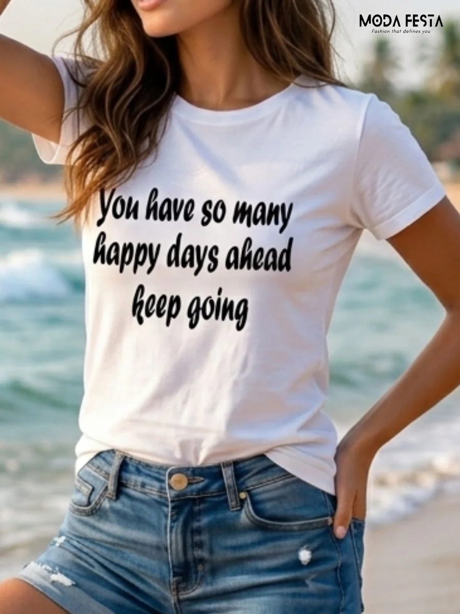 ModaFesta -happy-days-inspirational-shirt