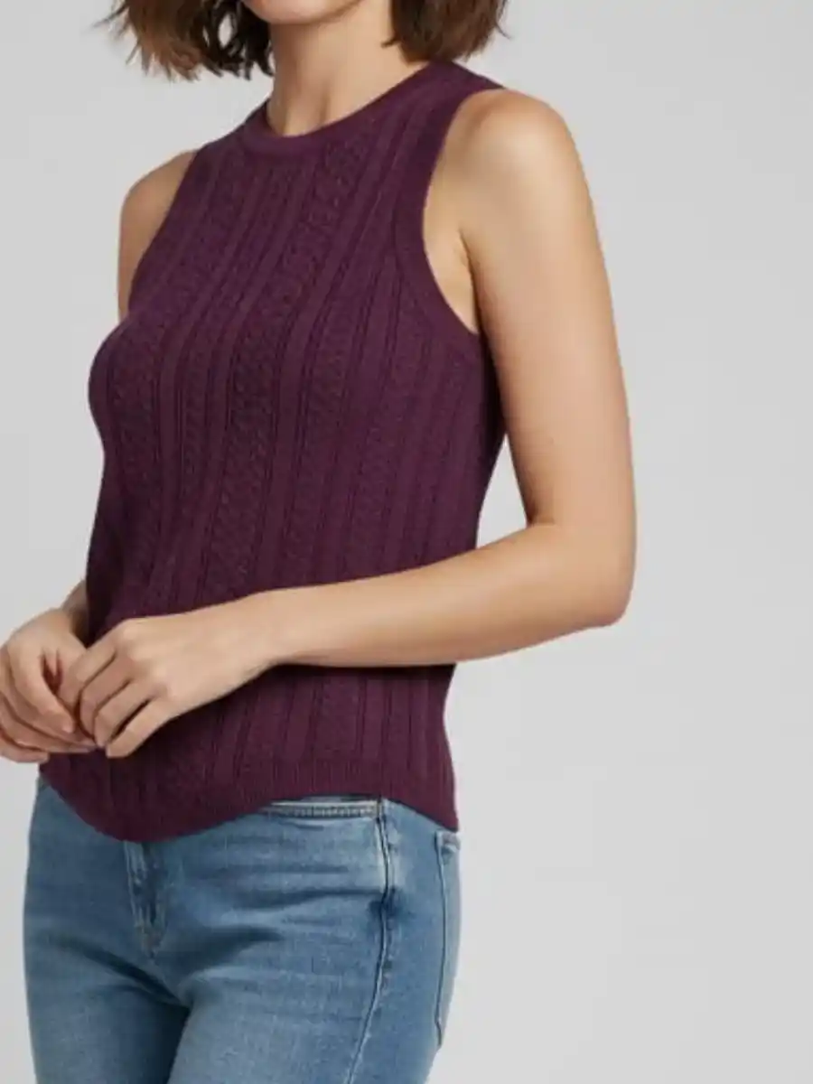 ModaFesta -trendy-stripe-knitted-top-maroon