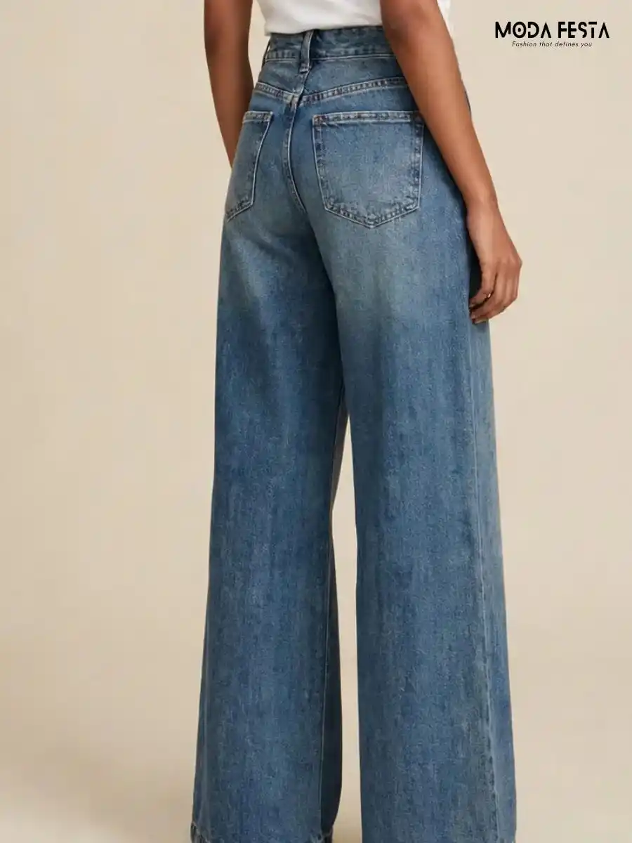ModaFesta -blue-pleated-wide-leg-jeans