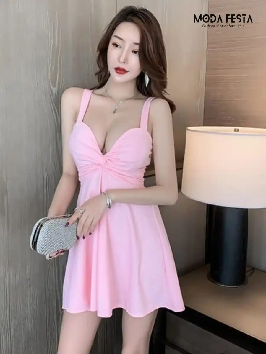 ModaFesta -bow-styel-frock-dress-pink