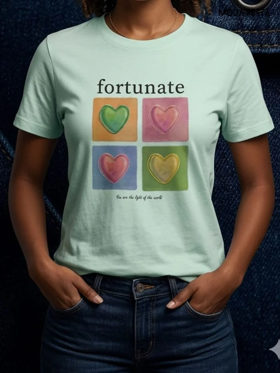 ModaFesta -fortunate-heart-graphic-t-shirt