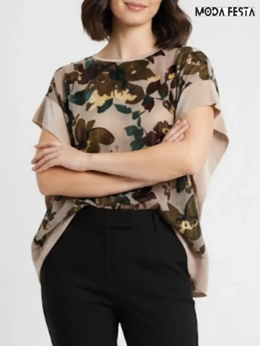 ModaFesta -kaftan-velvet-floral-printed-top-beige