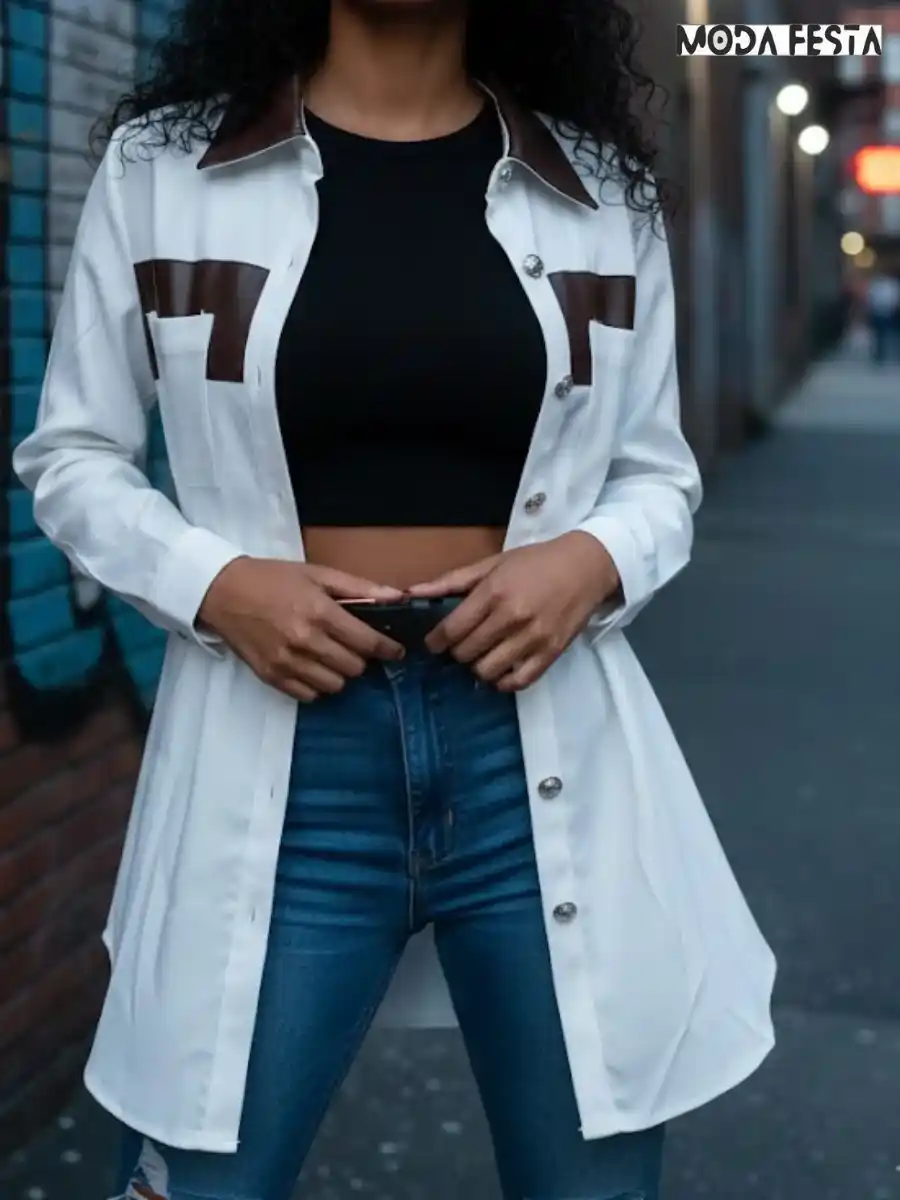 Elegant Chic Long Shirt