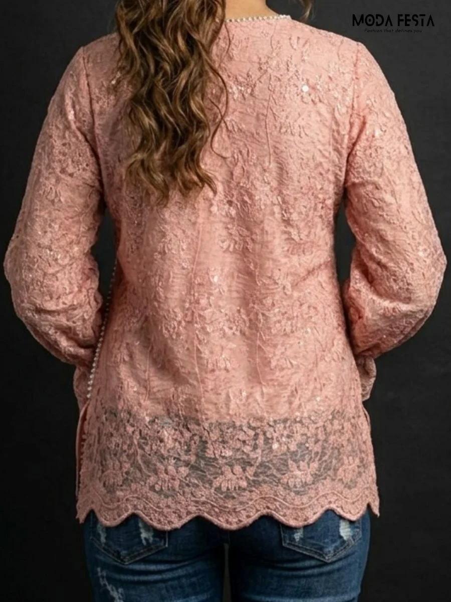 ModaFesta -pink-lace-wrap-top