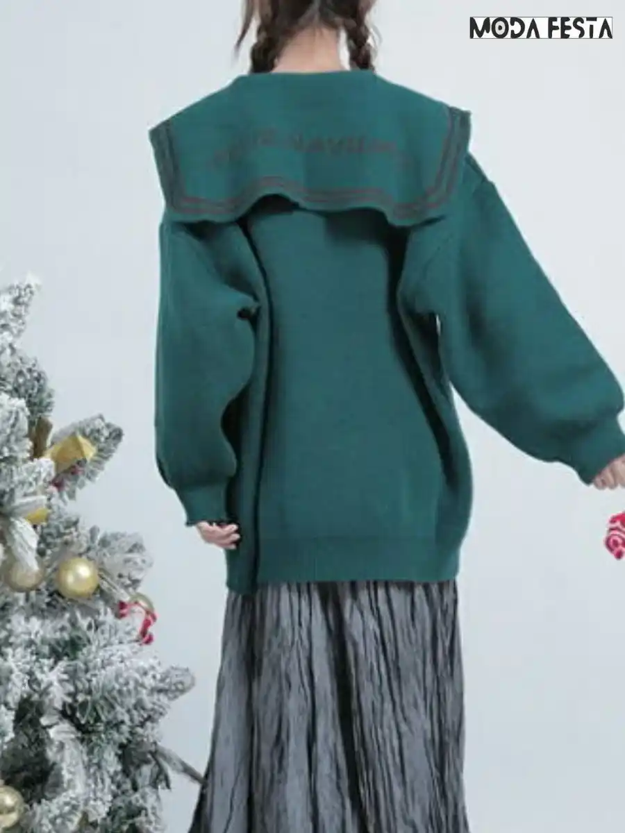 ModaFesta -christmas-knit-t-shirt-green
