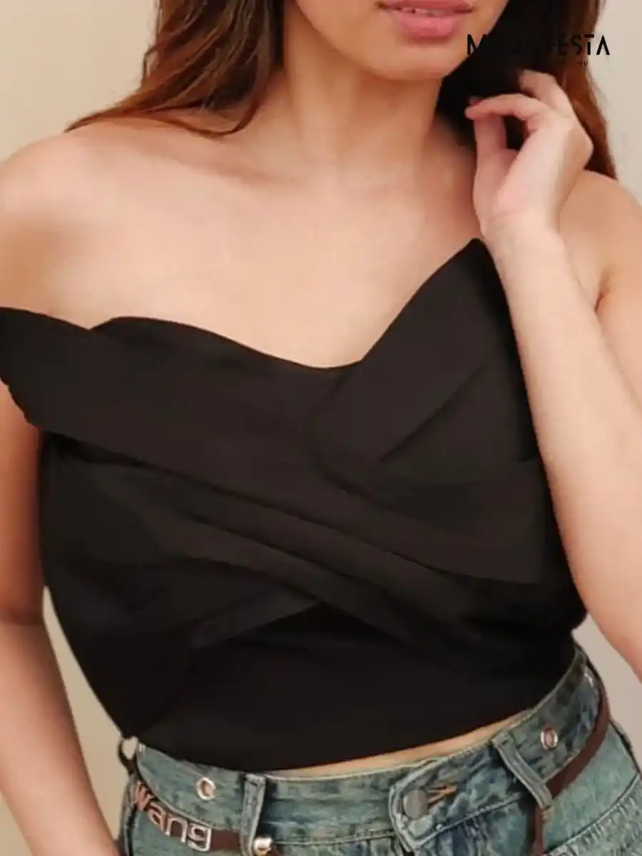 ModaFesta -stylish-tube-top-black