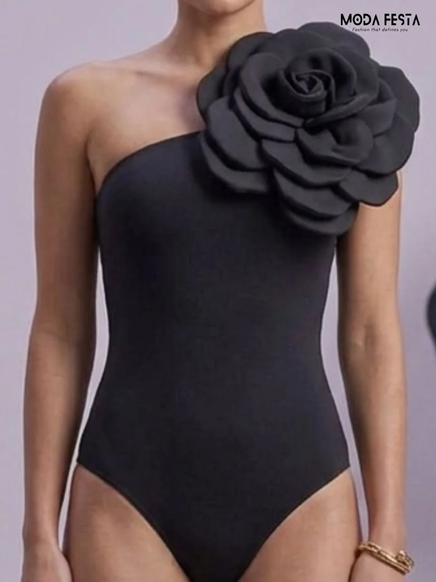 ModaFesta -flora-black-bodysuit