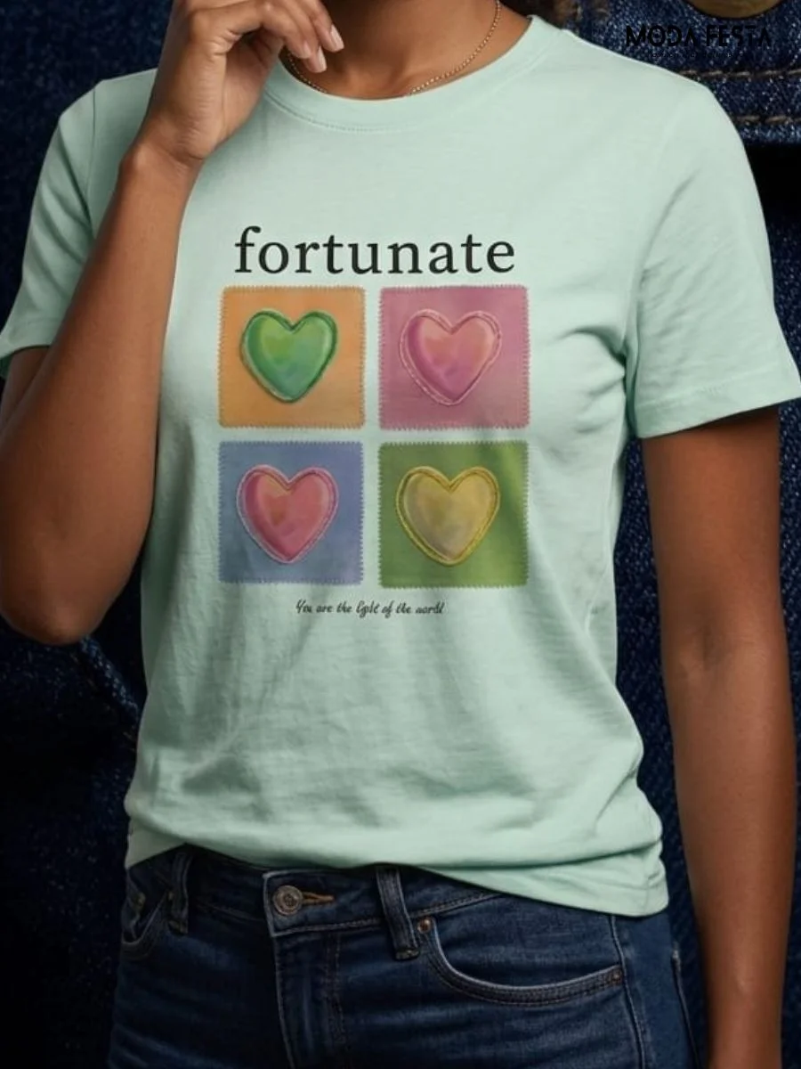 ModaFesta -fortunate-heart-graphic-t-shirt