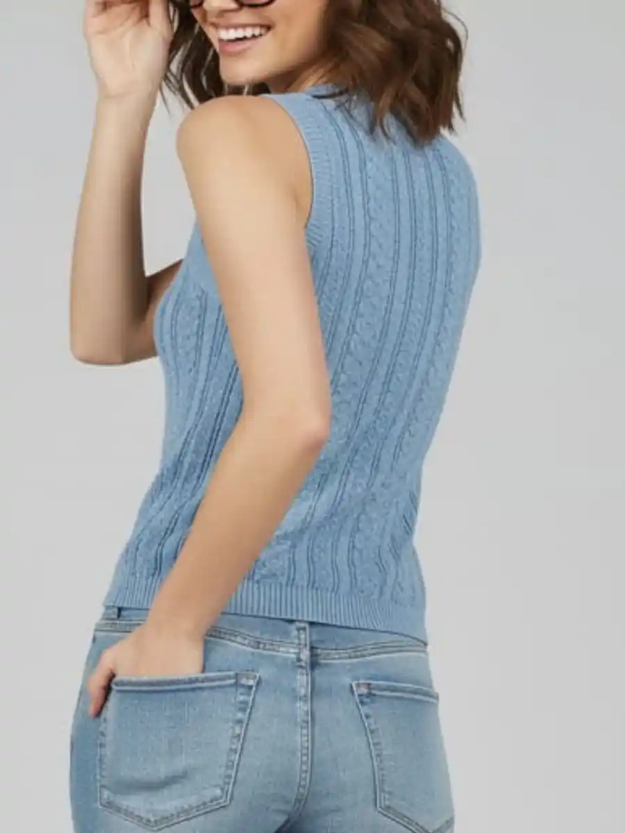ModaFesta -trendy-stripe-knitted-top-sky-blue