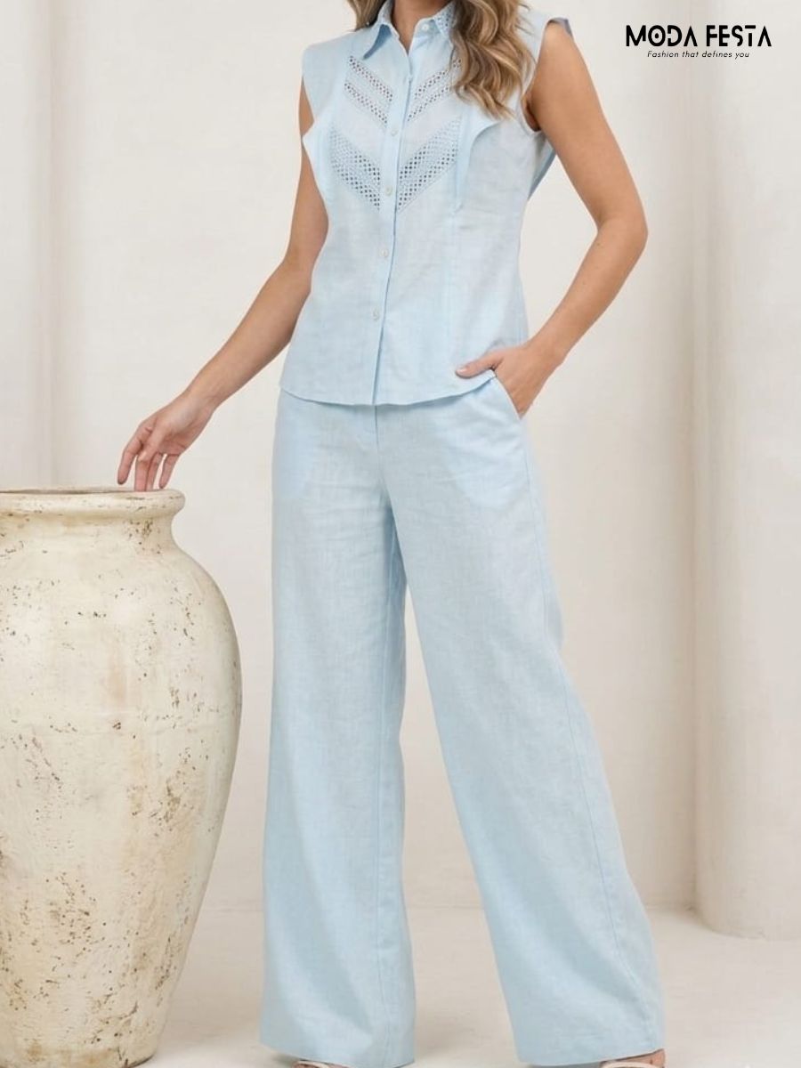 ModaFesta -powder-blue-eyelet-lace-ruffle-co-ord-set