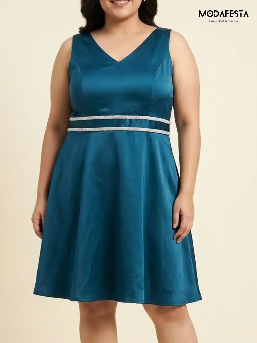 ModaFesta -elegant-embellished-a-line-party-dress-teal