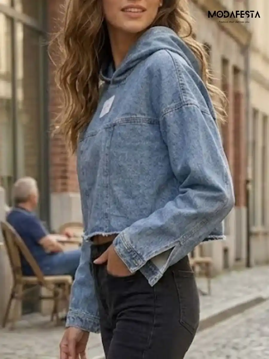 ModaFesta -elegant-denim-hoodie-jacket-blue