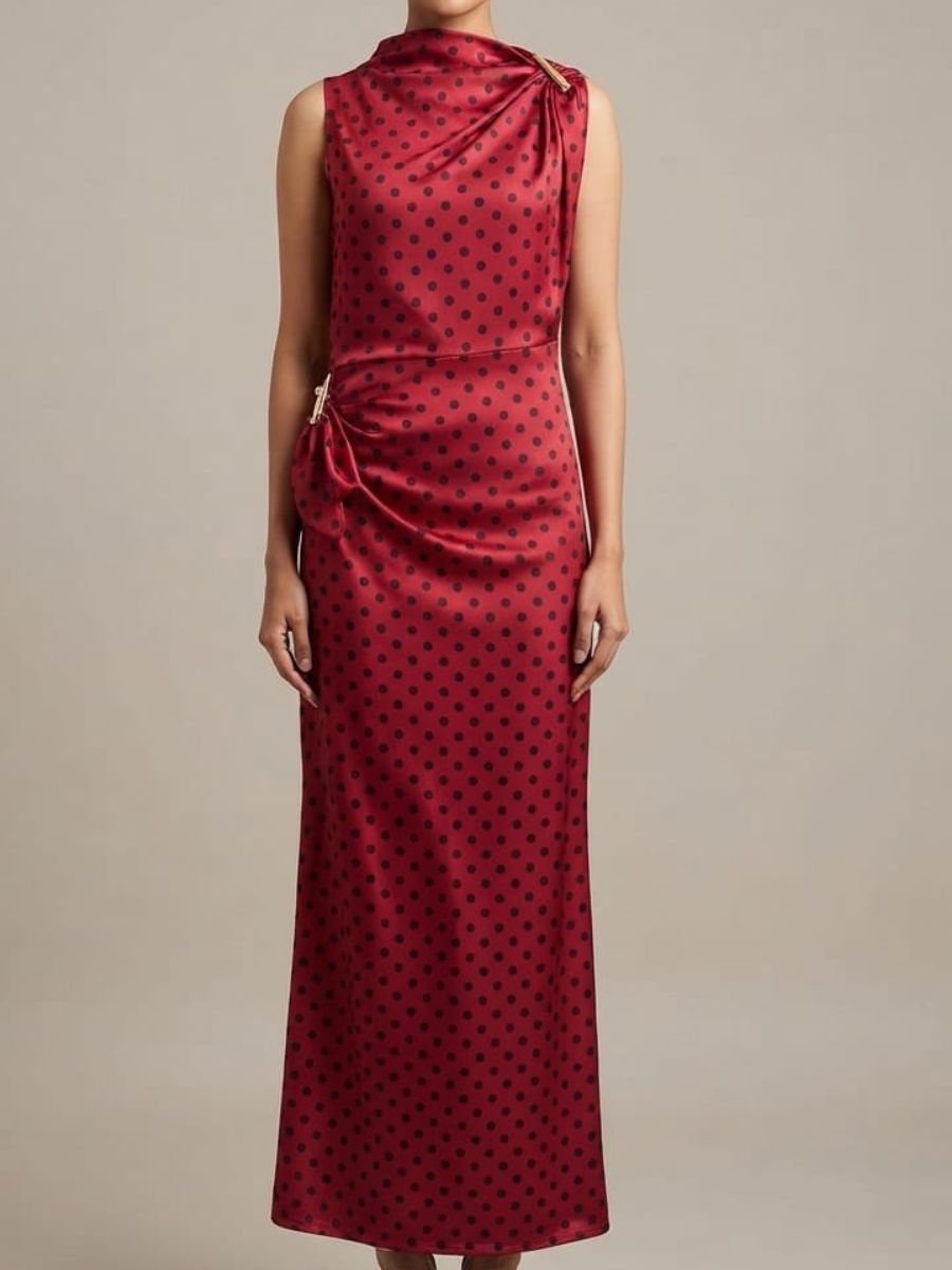 body-con-party-wear-polka-dot-maroon