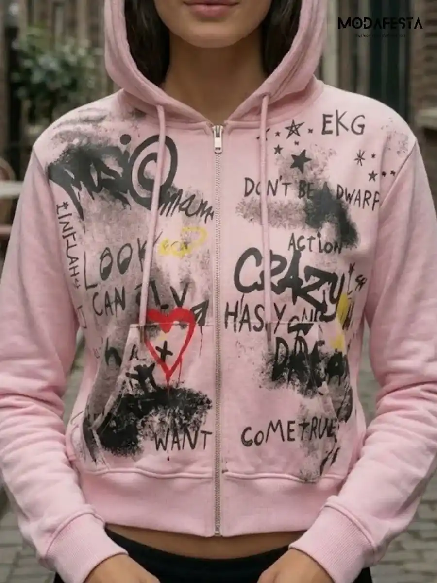 ModaFesta -elegant-abstract-graphic-print-hoodie