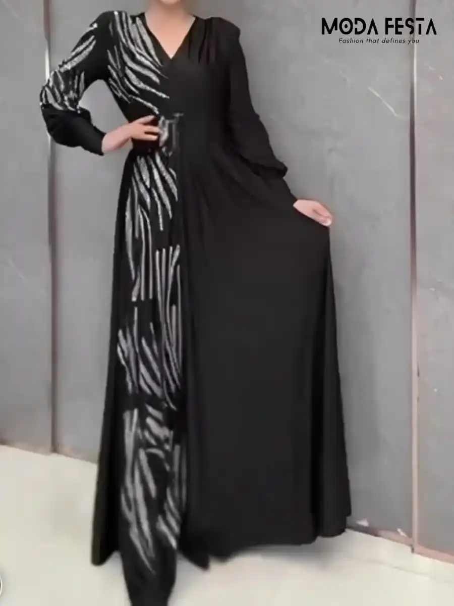 ModaFesta -beautiful-party-wear-gown-dress-black