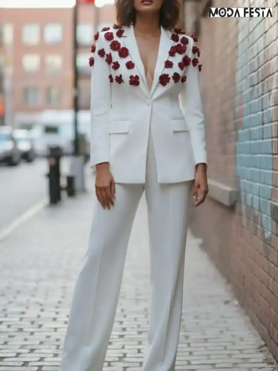 ModaFesta -floral-applique-party-blazer-coord-set-white
