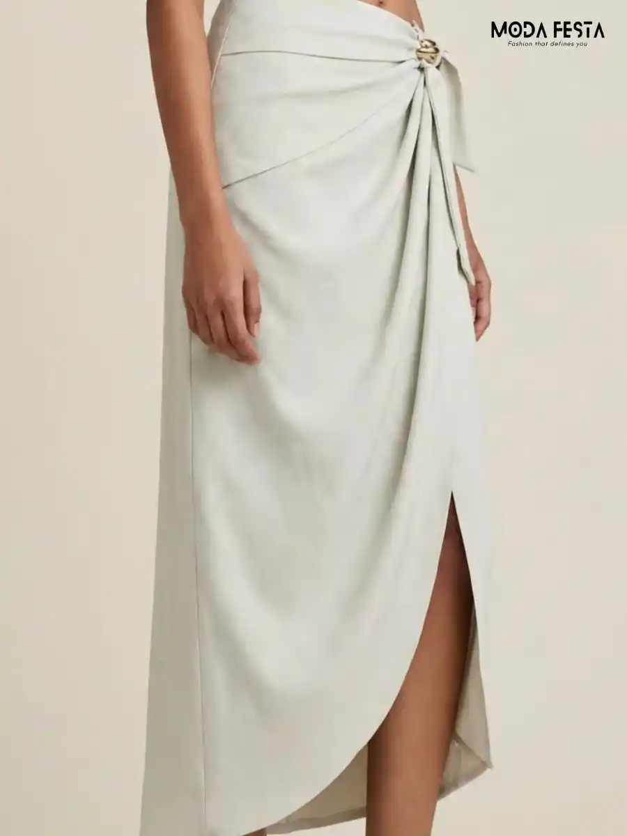 ModaFesta -elegant-front-slit-midi-skirt-with-tie-up-waist