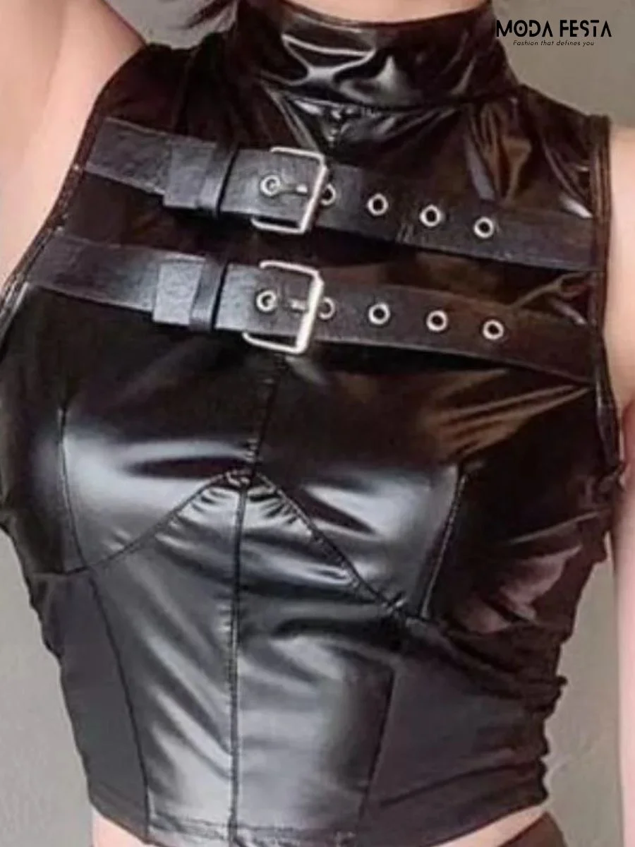 Black Leather Top