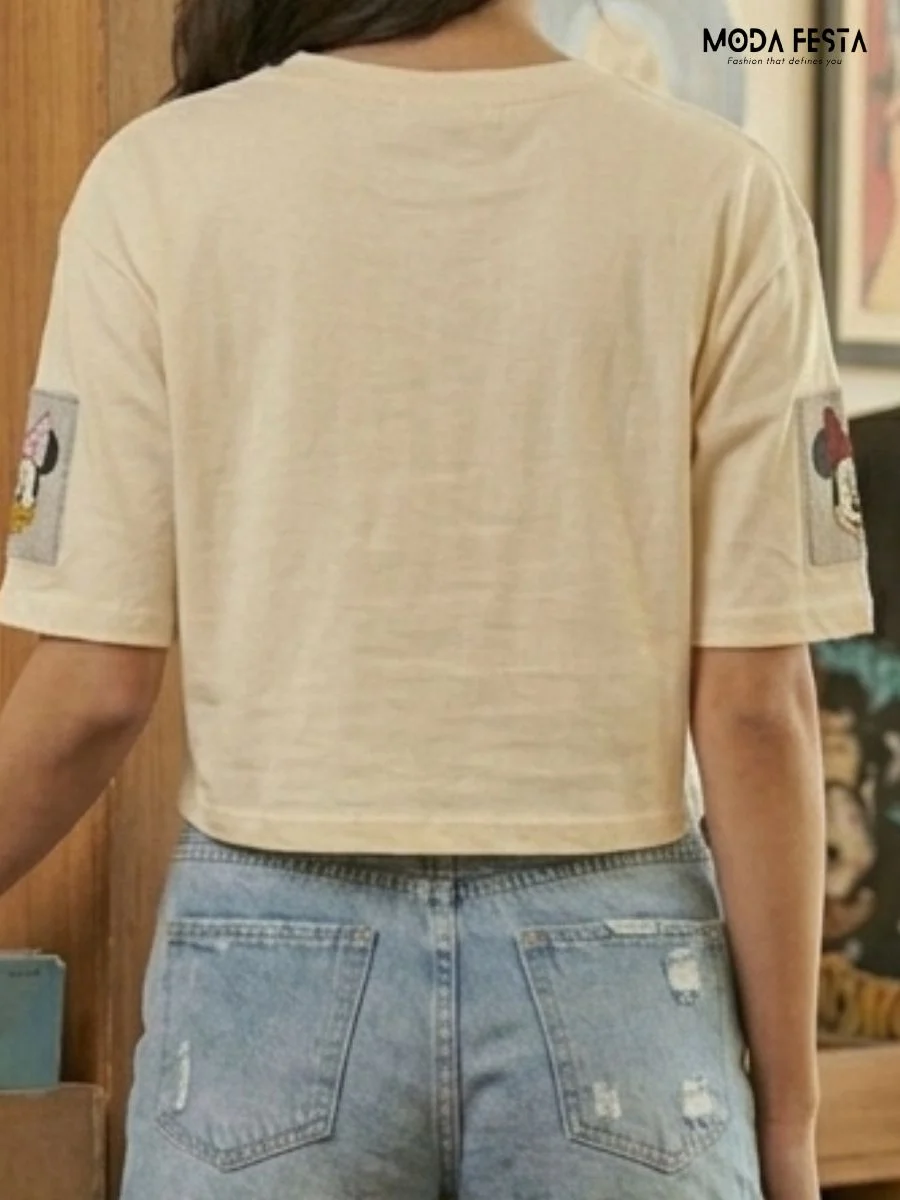 ModaFesta -disney-character-crop-tee
