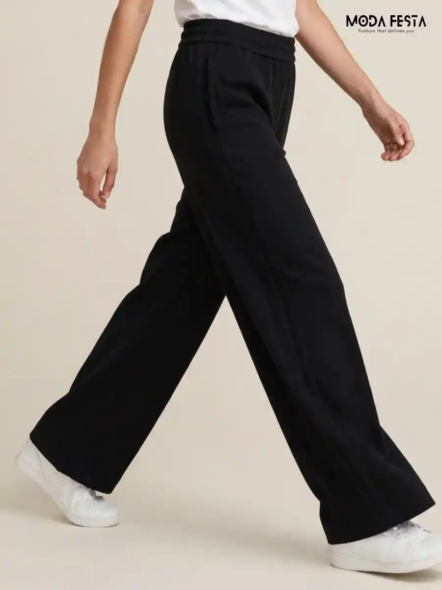 ModaFesta -solid-mid-rise-trouser