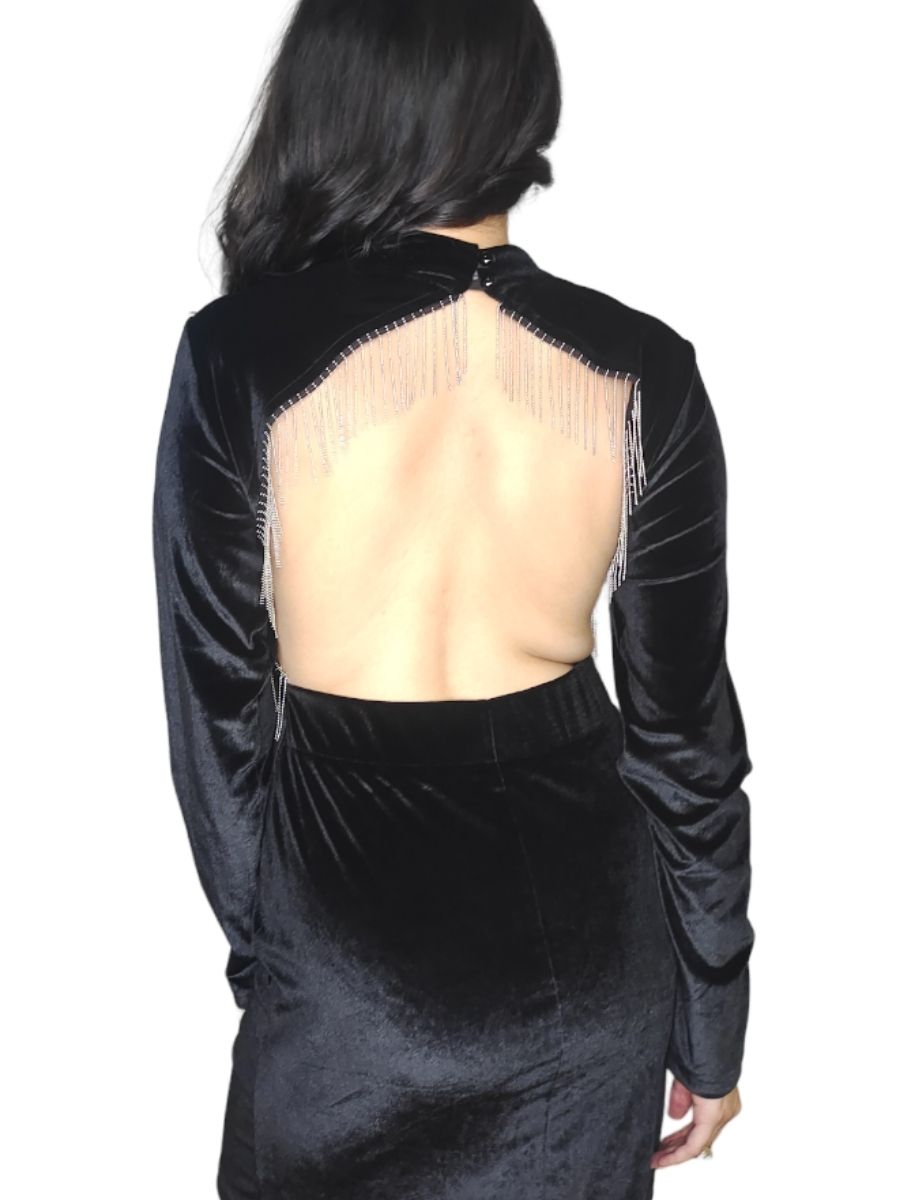 ModaFesta -velvet-backless-dress-black