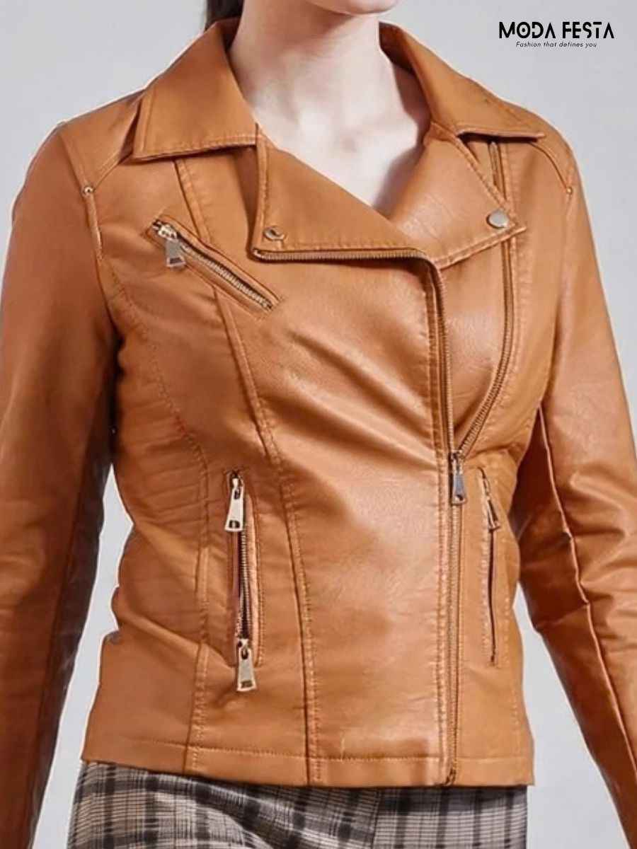 ModaFesta -brown-leather-jacket-