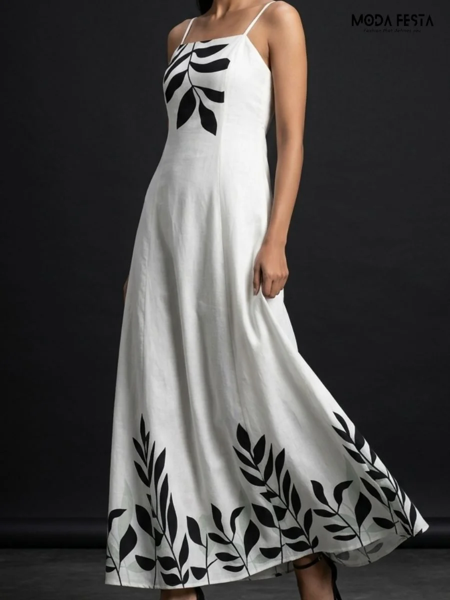 ModaFesta -ivory-leaf-whisper-maxi-dress