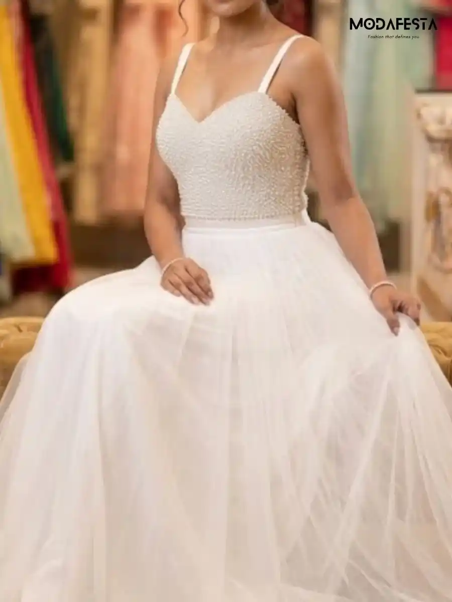 ModaFesta -elegant-embellished-a-line-corset-dress-white
