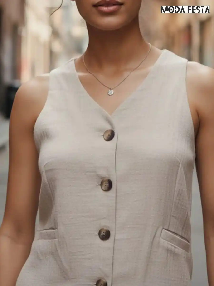 ModaFesta -elegant-linen-vest-coord-set-beige