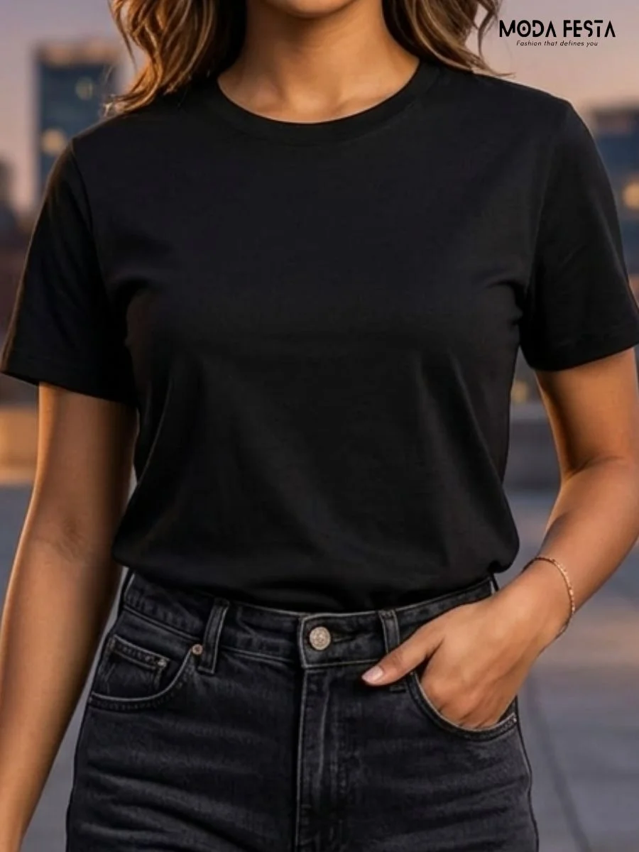 Classic Black Crew Tee