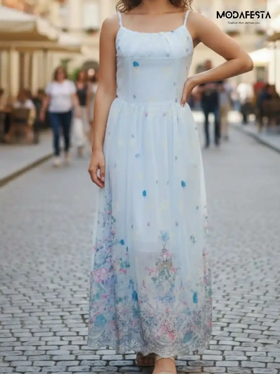 ModaFesta -elegant-floral-print-spegehti-dress-sky-blue