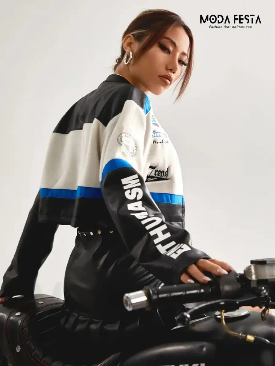 ModaFesta -rider-jacket-leather-quilt-jacket-for-women